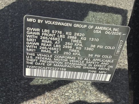 New 2026 Volkswagen Atlas Cross Sport SEL Premium R-Line AWD/4WD image 32