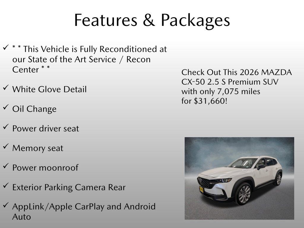 Used 2026 MAZDA CX-50 AWD 2.5 S w/ Cargo Package image 4