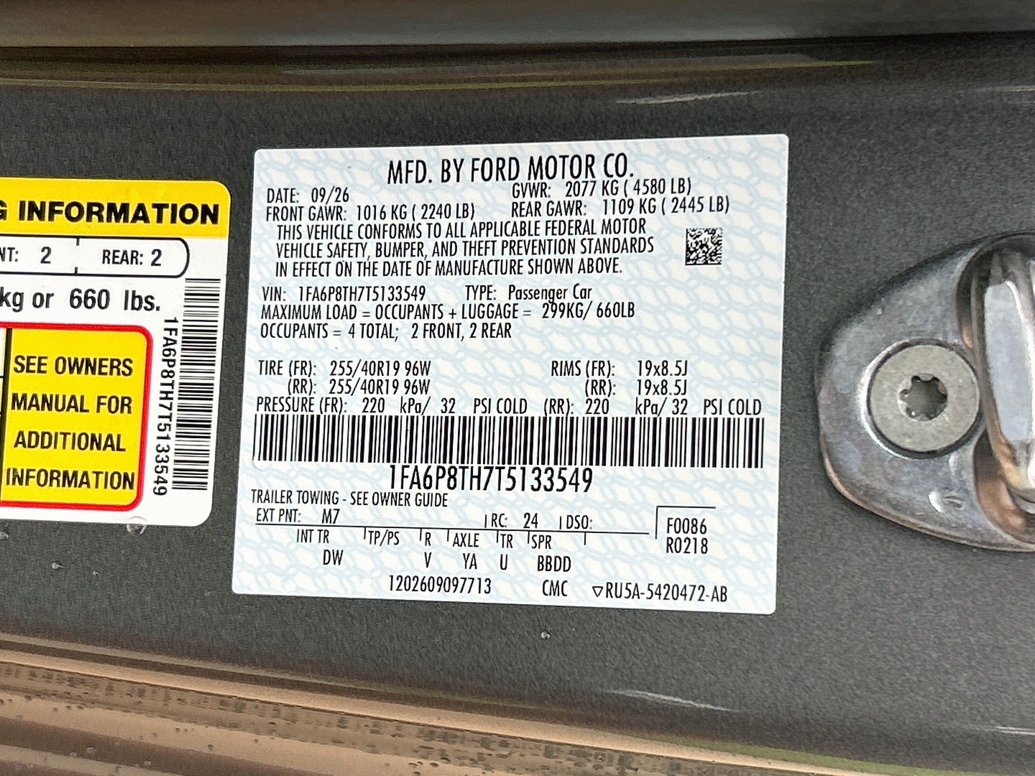 New 2026 Ford Mustang Coupe w/ Mustang Nite Pony Package RWD image 19