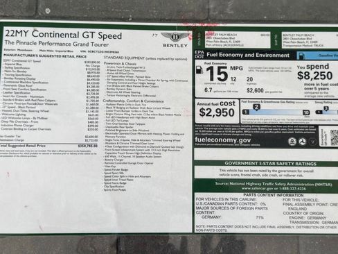 Used 2022 Bentley Continental GT Speed AWD/4WD image 56