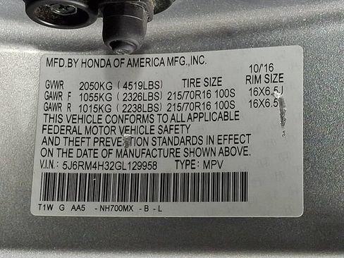 Used 2016 Honda CR-V LX image 26