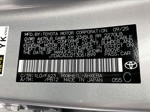 New 2026 Toyota Prius SE image 19