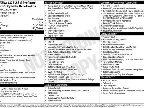 Used 2024 MAZDA CX-5 AWD 2.5 S w/ Preferred Package image 15