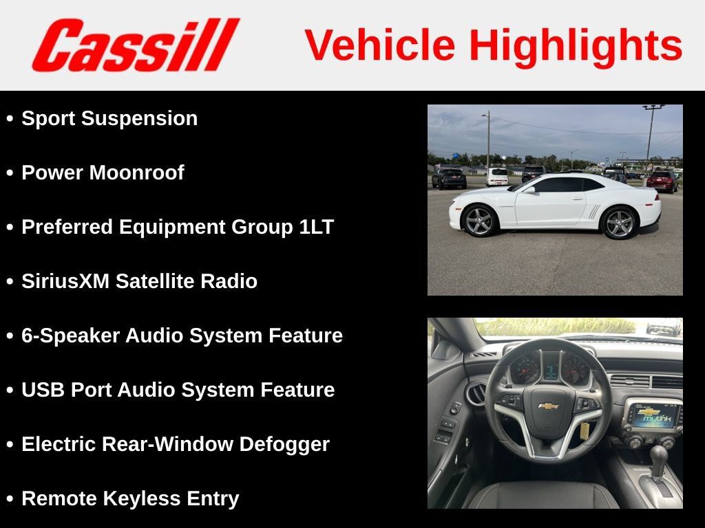 Used 2015 Chevrolet Camaro LT RWD image 6