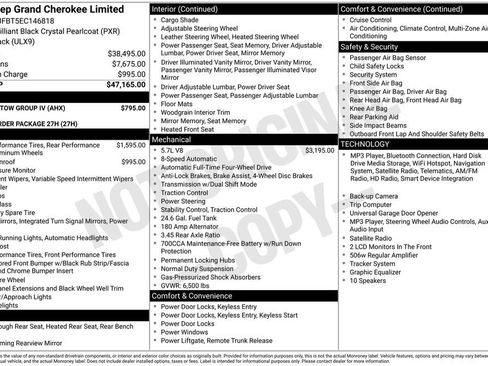 Used 2014 Jeep Grand Cherokee Limited w/ Trailer Tow Group IV AWD/4WD image 3