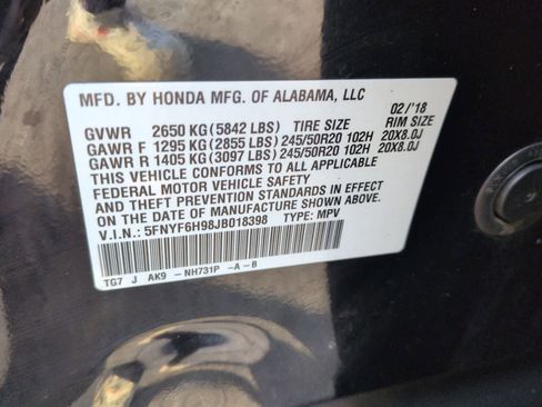 Used 2018 Honda Pilot Touring image 34