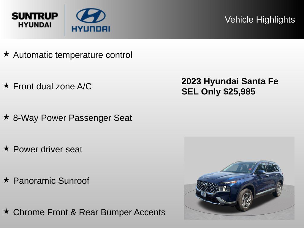 Used 2023 Hyundai Santa Fe SEL w/ Premium Package AWD/4WD image 16