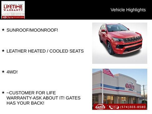 Used 2023 Jeep Compass Limited w/ Elite Group for (Red) Edition AWD/4WD image 8