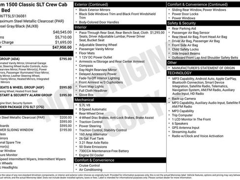 Used 2020 RAM 1500 Classic SLT w/ Luxury Group RWD image 2