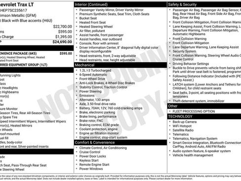 Used 2025 Chevrolet Trax LT w/ LT Convenience Package FWD image 32