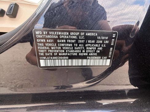 Used 2019 Volkswagen Passat 2.0T Wolfsburg w/ Wheels & Sunroof Package image 22