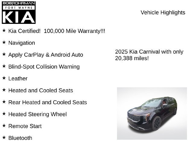 Certified 2025 Kia Carnival SX Prestige FWD image 7