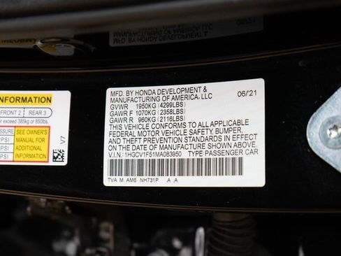 Certified 2021 Honda Accord EX-L image 28