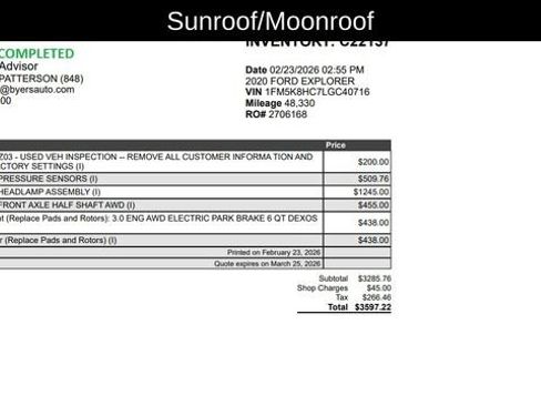 Used 2020 Ford Explorer Platinum w/ Premium Technology Package image 9