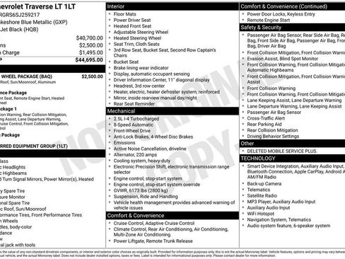 Used 2025 Chevrolet Traverse LT w/ Sun and Wheel Package FWD image 6