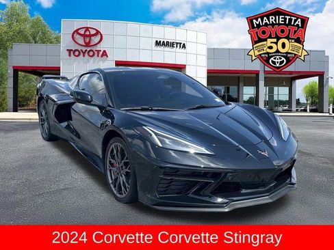 Used 2024 Chevrolet Corvette Stingray Preferred Cpe w/ Z51 Performance Package RWD image 1