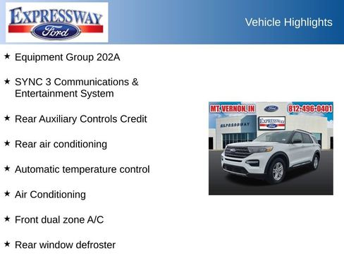 Used 2024 Ford Explorer XLT w/ Equipment Group 202A RWD image 2