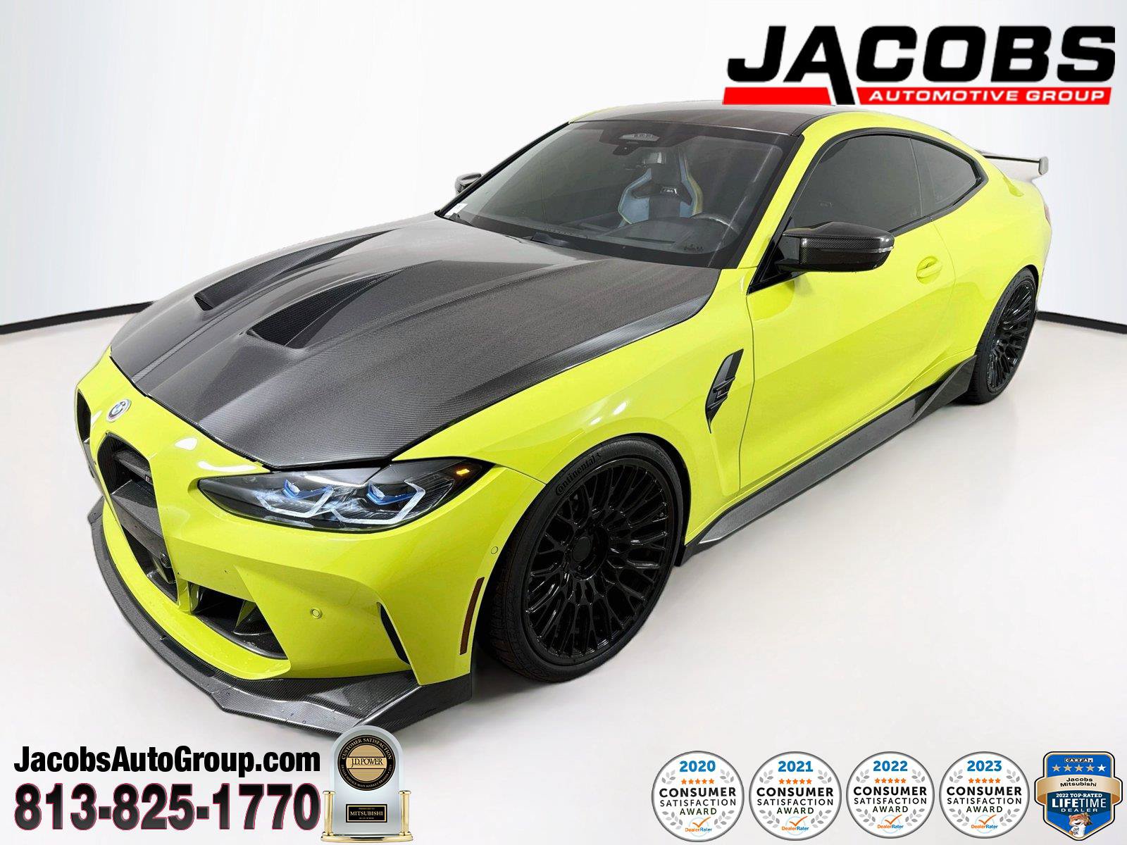 Used 2021 BMW M4 Competition w/ M Carbon Exterior Package RWD image 1