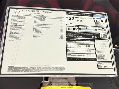 New 2026 Mercedes-Benz CLE 53 AMG 4MATIC Cabriolet image 18
