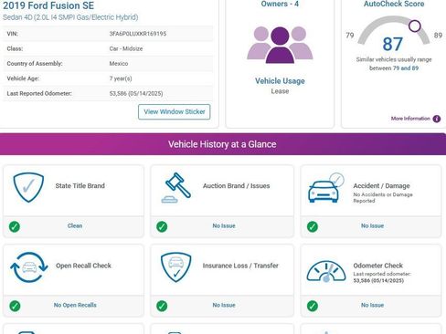 Used 2019 Ford Fusion SE image 4
