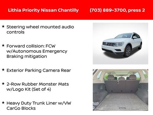 Used 2020 Volkswagen Tiguan SE w/ Panoramic Sunroof Package AWD/4WD image 12