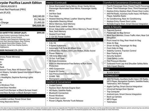 Certified 2020 Chrysler Pacifica Touring-L w/ Advanced Safetytec Group image 7
