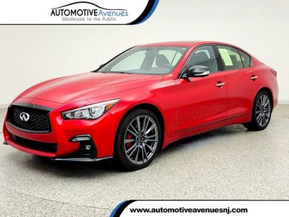 Used 2022 INFINITI Q50 Red Sport 400 w/ Carbon Fiber Package