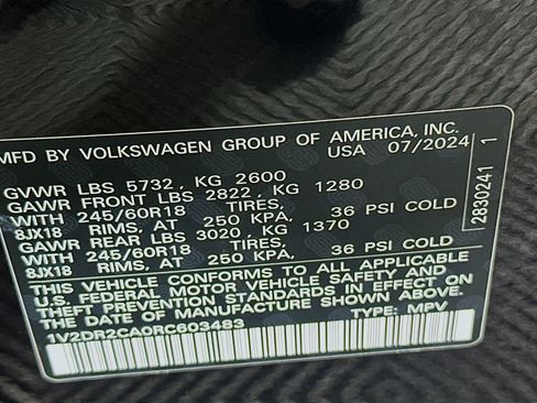 Used 2024 Volkswagen Atlas SE FWD image 12