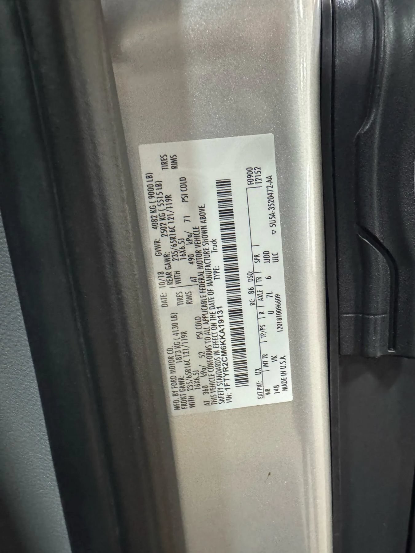 Used 2019 Ford Transit 250 148 Medium Roof RWD image 62