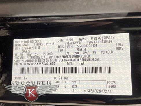 Used 2021 Ford F150 XLT w/ Equipment Group 302A High image 26