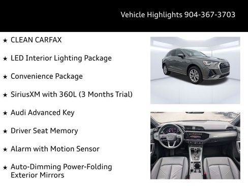 Certified 2025 Audi Q3 2.0T Premium w/ Convenience Package AWD/4WD image 11