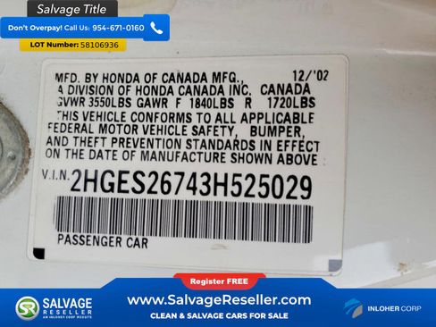 Used 2003 Honda Civic EX image 16