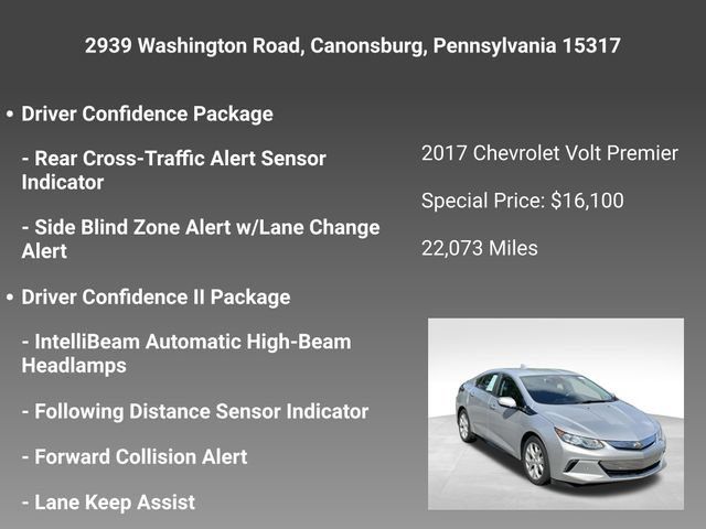 Used 2017 Chevrolet Volt Premier w/ Driver Confidence II Package FWD image 11