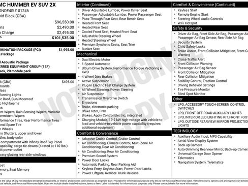 Used 2025 GMC Hummer EV 2X w/ LPO, Illumination Package AWD/4WD image 45