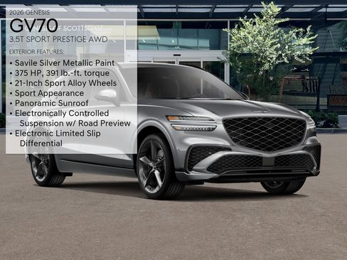 New 2026 Genesis GV70 3.5T Sport Prestige image 3