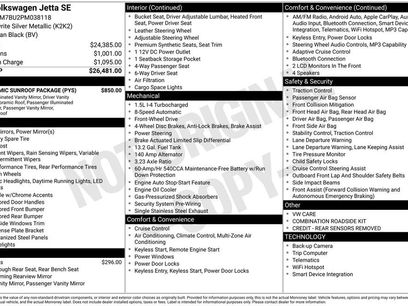 Used 2023 Volkswagen Jetta SE w/ Panoramic Sunroof Package