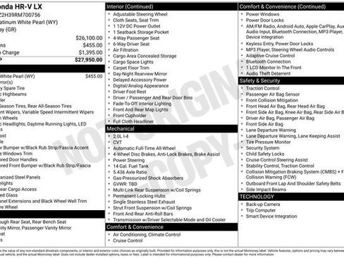 Used 2024 Honda HR-V LX image 2