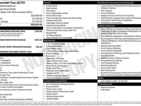 New 2026 Chevrolet Trax ACTIV w/ Driver Confidence Package image 28