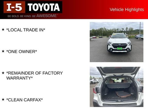 Used 2025 Subaru Outback Touring XT w/ Popular Package #2 AWD/4WD image 3