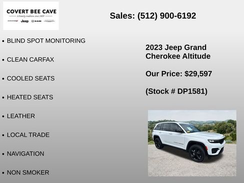 Used 2023 Jeep Grand Cherokee Altitude RWD image 6