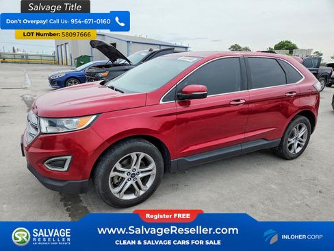 Used 2017 Ford Edge Titanium w/ Technology Package AWD/4WD image 1