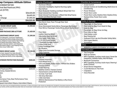 Used 2021 Jeep Compass Latitude w/ Sun and Sound Group FWD image 2
