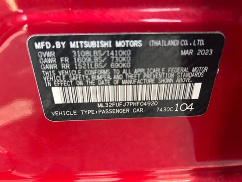 Used 2023 Mitsubishi Mirage G4 ES image 17
