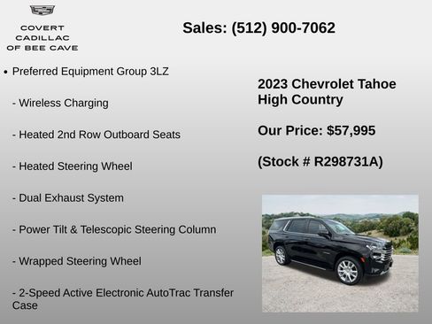 Used 2023 Chevrolet Tahoe High Country AWD/4WD image 18