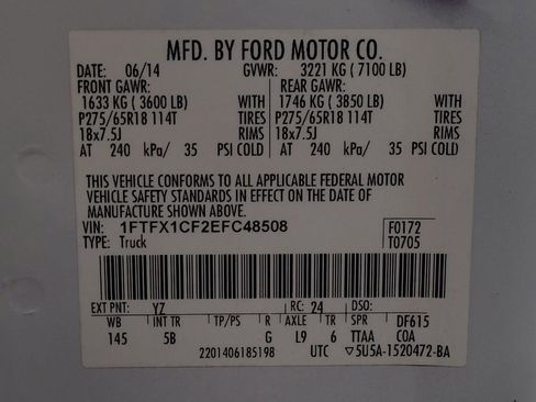 Used 2014 Ford F150 FX2 w/ Equipment Group 402A Luxury RWD image 33