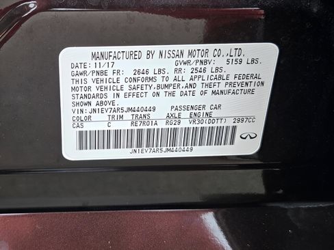 Used 2018 INFINITI Q50 Luxe w/ Essential Package (3.0T Luxe) image 30