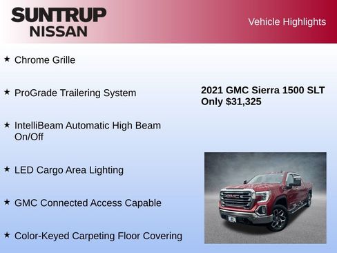 Used 2021 GMC Sierra 1500 SLT w/ SLT Premium Plus Package image 42