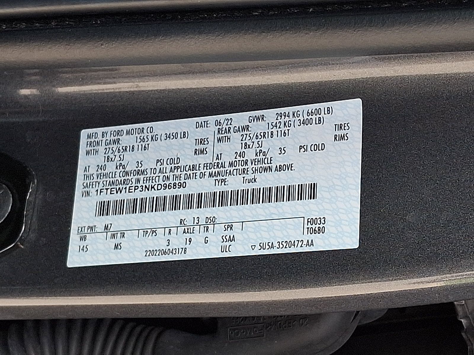 Certified 2022 Ford F150 XLT w/ Equipment Group 302A High AWD/4WD image 28