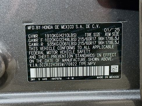 Certified 2025 Honda HR-V LX image 30