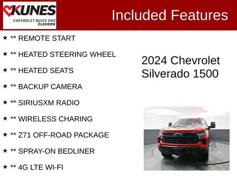 Used 2024 Chevrolet Silverado 1500 LT Trail Boss w/ Convenience Package II image 2